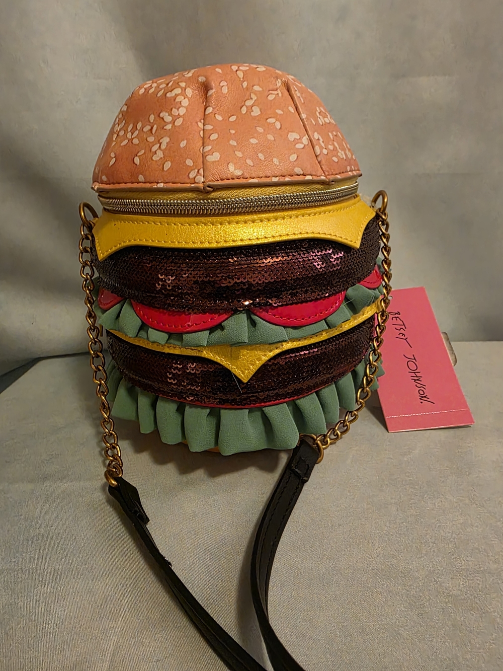 Betsey Johnson "NICE BUNS" Crossbody - Picture 2 of 8